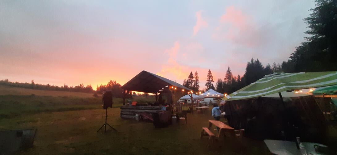 Sunset at the 2023 Brush Stomp
