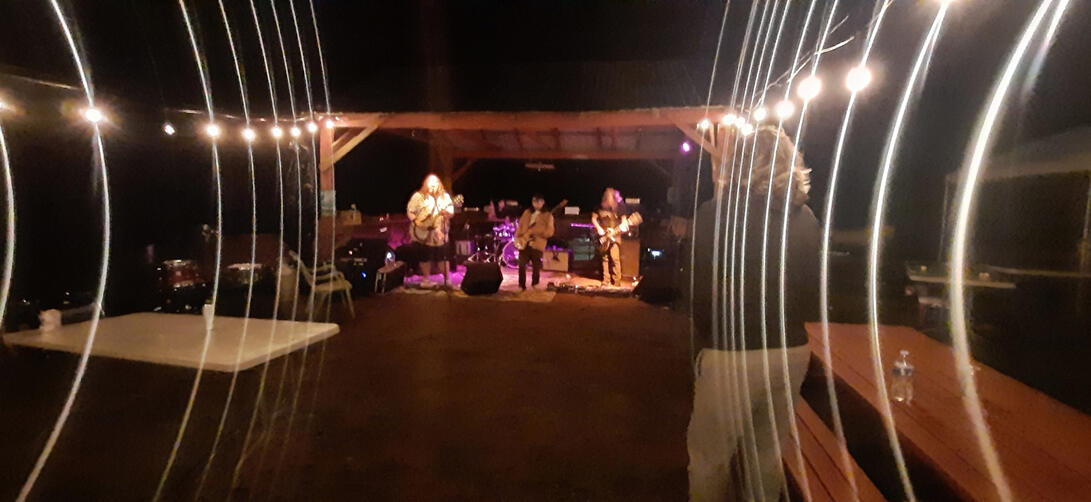 The Moon is Flat performs at the 2023 Brush Stomp